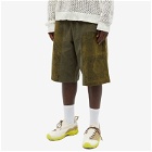 Andersson Bell Men's Corduroy Panel Shorts in Khaki