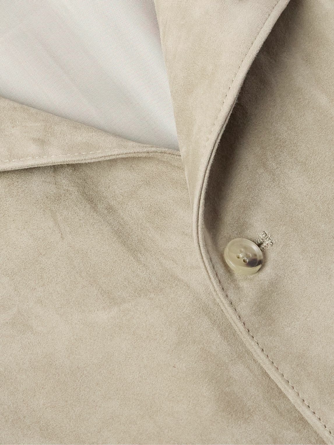 Saman Amel - Suede Shirt Jacket - Neutrals