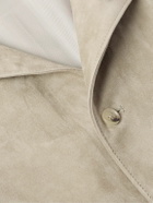 Saman Amel - Suede Shirt Jacket - Neutrals