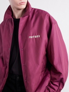 Visvim - Embroidered Wool and Silk-Blend-Twill Jacket - Burgundy