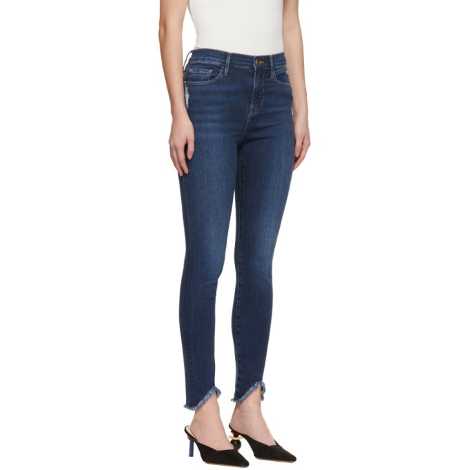 Frame Blue Ali High-Rise Skinny Jeans Frame Denim