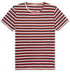 Nudie Jeans - Anders Striped Organic Cotton-Jersey T-Shirt - Red