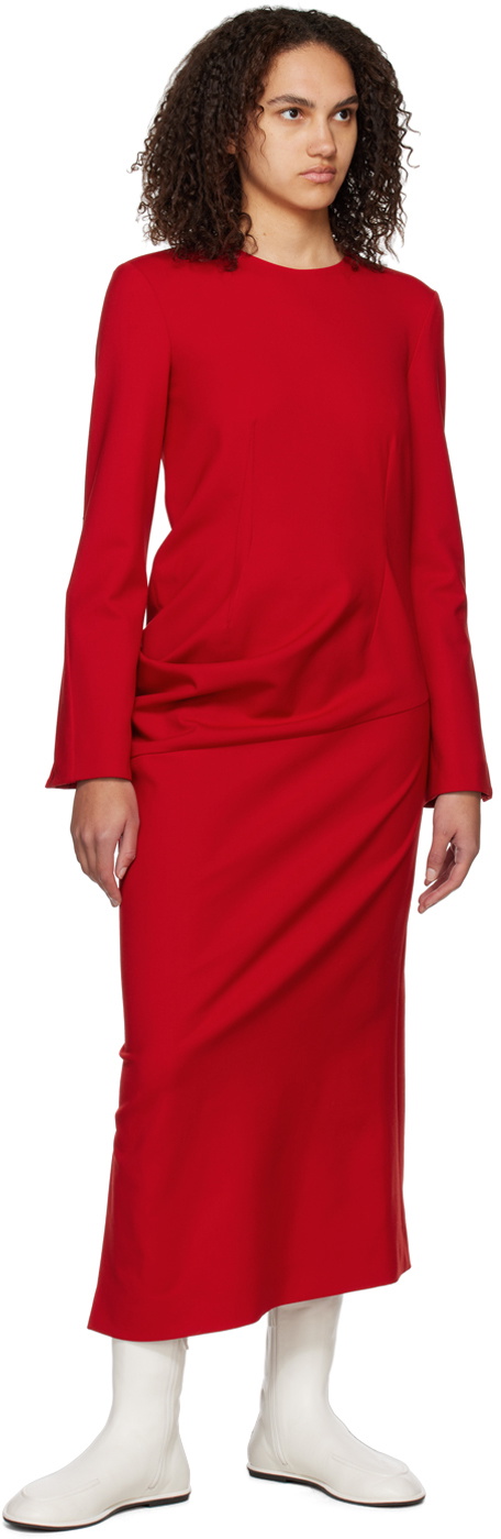 The Row Red Lucienne Maxi Dress The Row