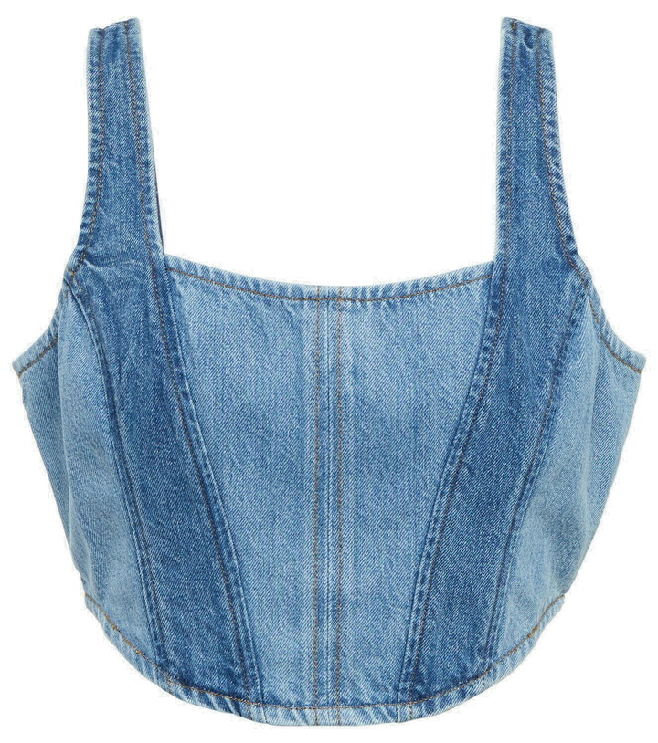 Photo: Frame - Denim corset top