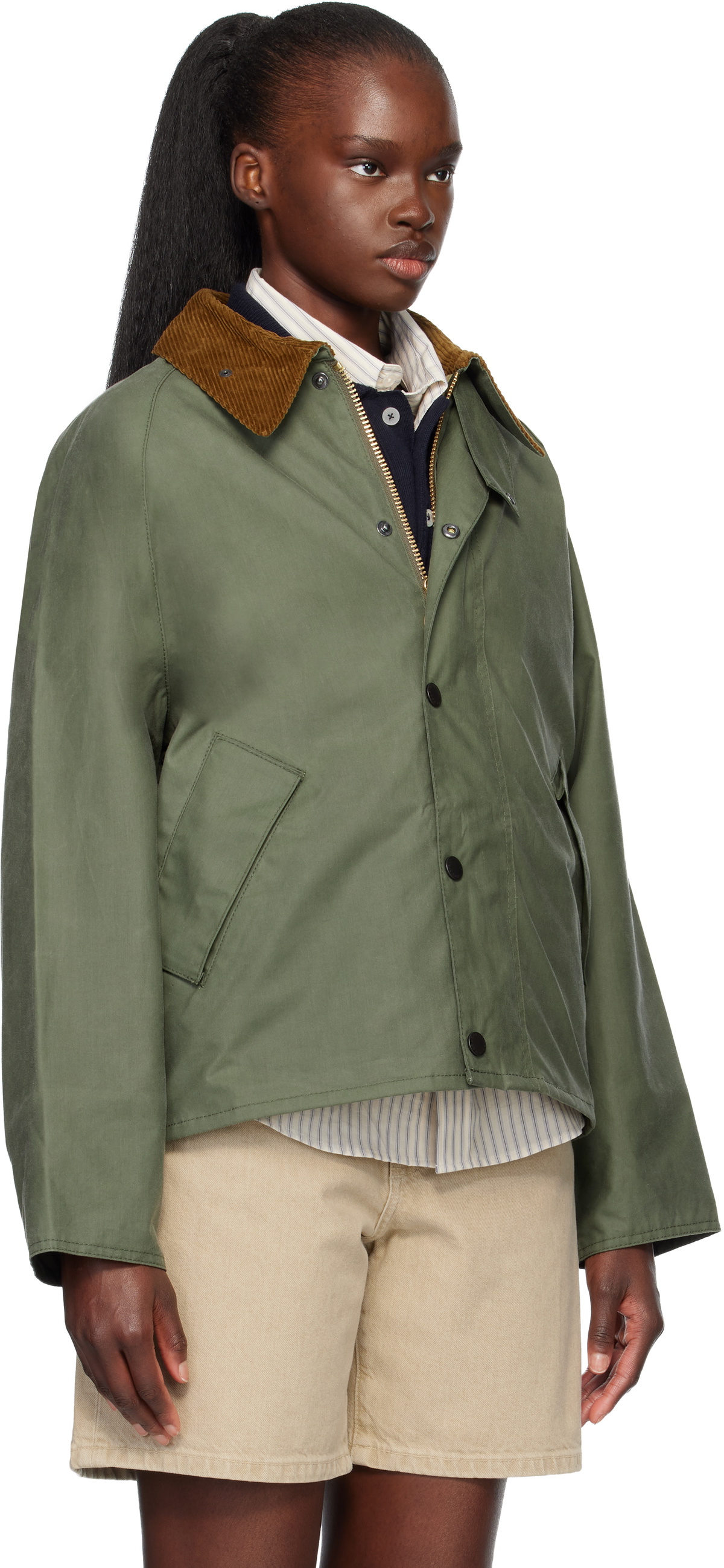 Barbour Green Transport Waxed Jacket