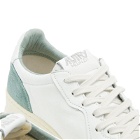 Autry Men's Medalist Goat Leather Suede Sneakers in Suede White/Mil