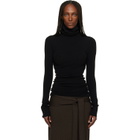 ISSEY MIYAKE Black October Cotton Baguette Turtleneck