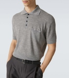 Giorgio Armani Cashmere and silk polo shirt