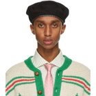 Gucci Black Wool GG Beret