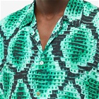 Endless Joy Men's Snake Vacation Shirt in Emerald