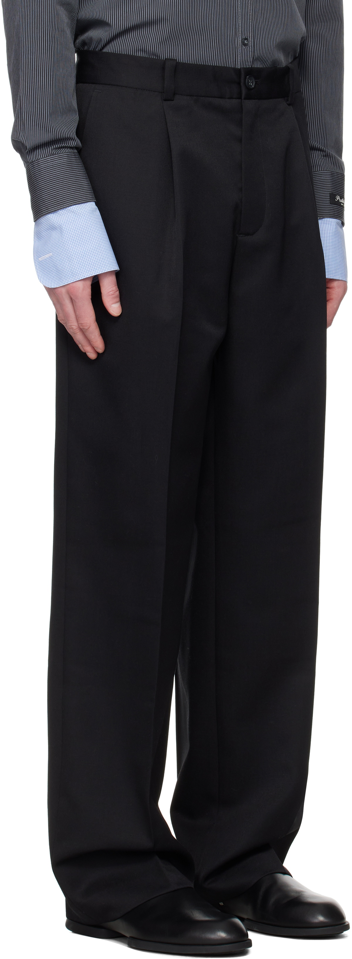 Han Kjobenhavn Black Boxy Suit Trousers