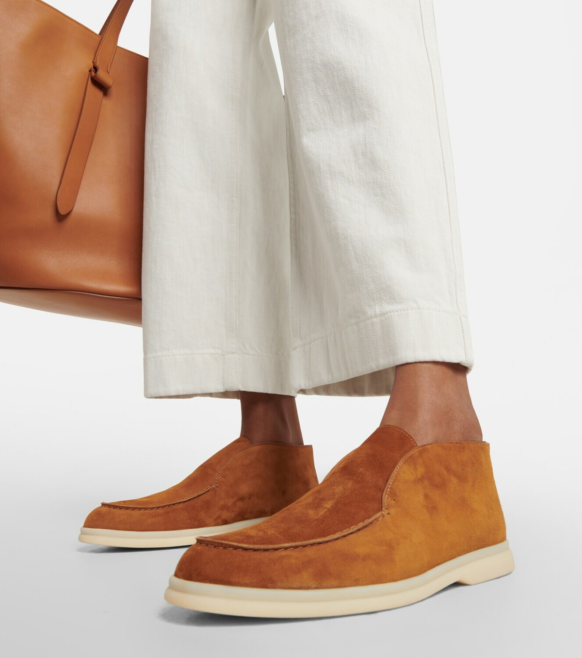 Loro Piana - Open Walk suede ankle boots