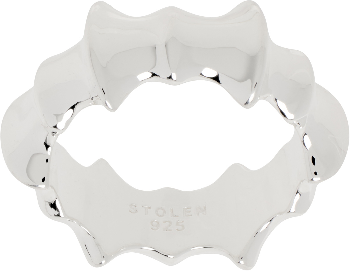 Stolen Girlfriends Club Silver Jagged Band Ring