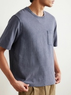 Corridor - Garment-Dyed Cotton-Jersey T-Shirt - Blue