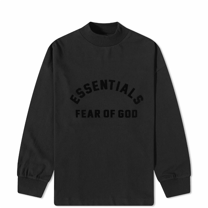 Photo: Fear of God ESSENTIALS Kids Core 23 Long Sleeve T-Shirt in Black