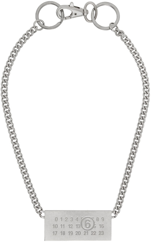 Photo: MM6 Maison Margiela Silver Curb Chain Necklace