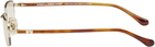 BONNIE CLYDE Gold & Brown Lucky Star Sunglasses