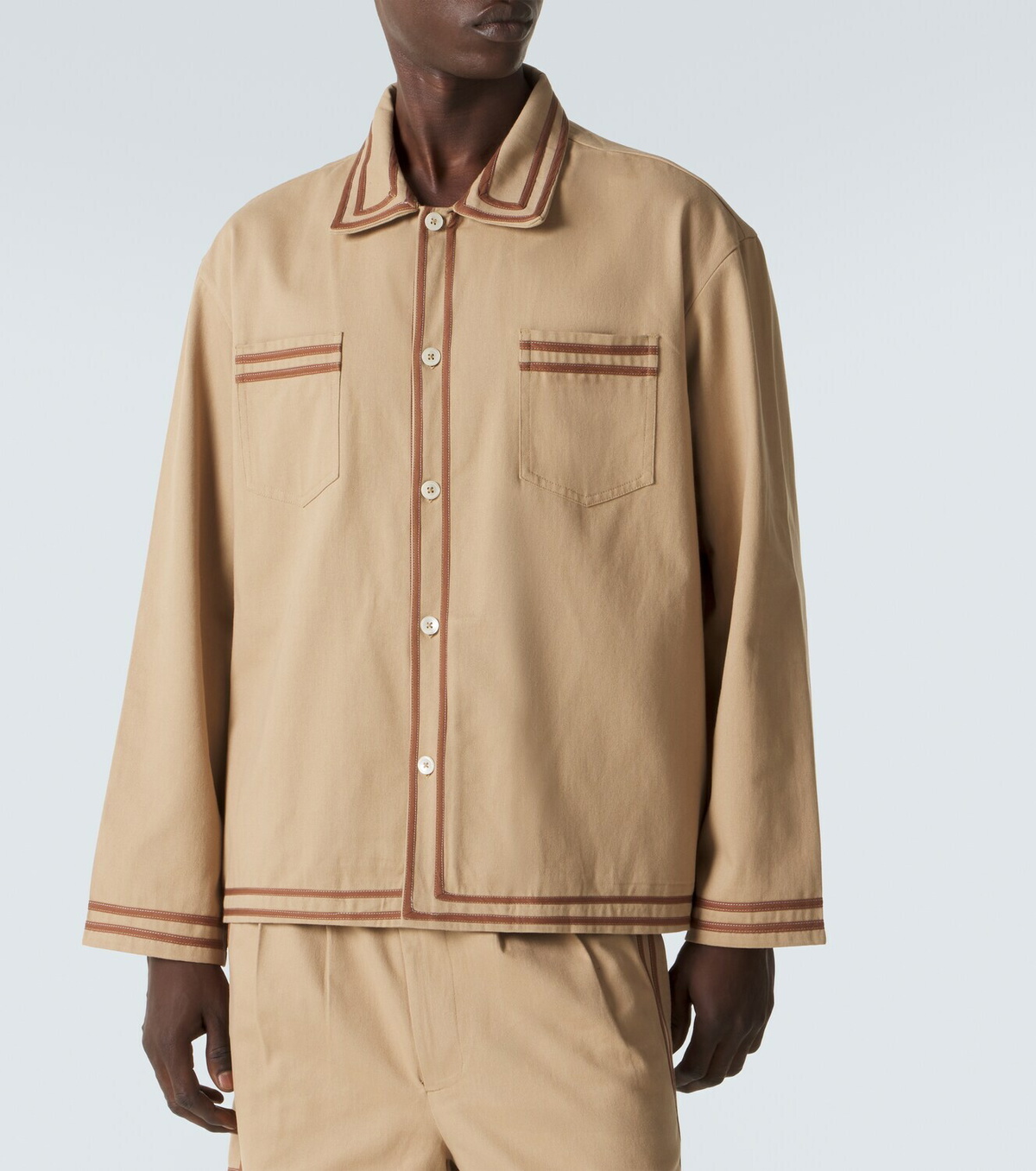 Bode Cotton twill overshirt