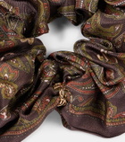 Saint Laurent Paisley silk scrunchie