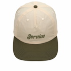 Service Works Men's Script Surf Cap in Off White/Olive 