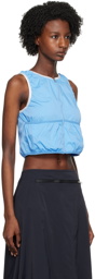 TheOpen Product Blue Shirring Vest