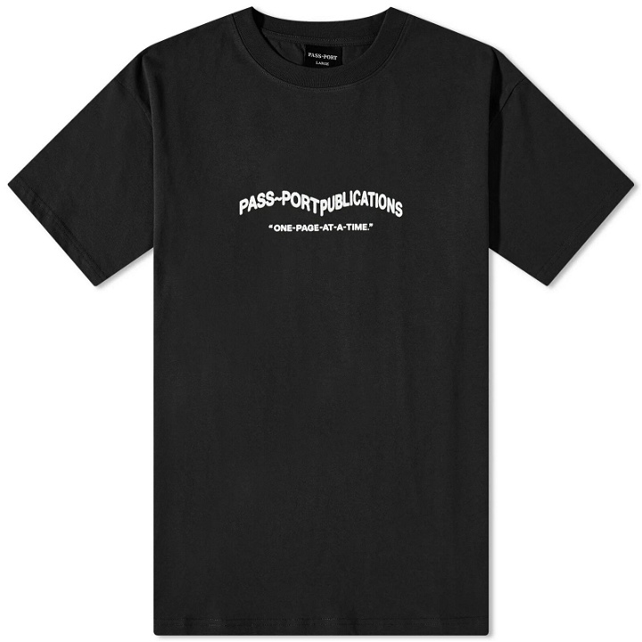 Photo: Pass~Port Men's Publish T-Shirt in Black