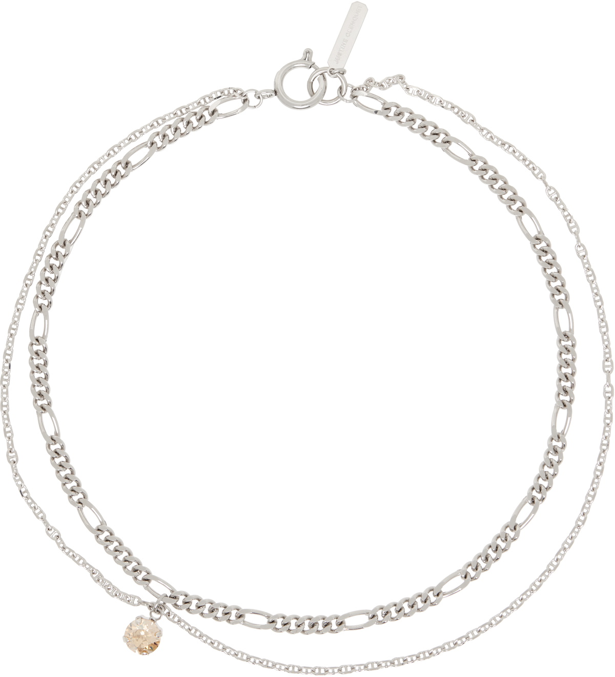 【関税込み】Justine Clenquet シルバー Curtis ネックレス Justine Clenquet Curtis Necklace | Shopbop