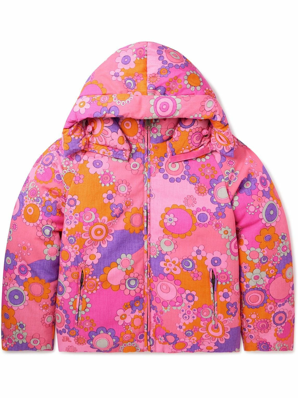 Photo: ERL - Floral-Print Cotton and TENCEL™ Lyocell-Blend Down Hooded Jacket - Pink