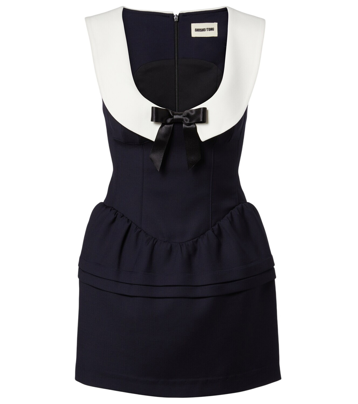 Shushu/Tong Green Check Minidress Shushu/Tong