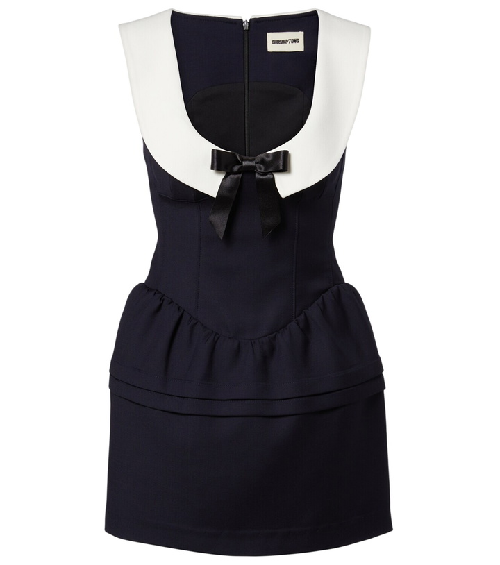 Shushu/Tong Black Bow Minidress Shushu/Tong
