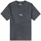 Blue Flowers Men's Heavy Wash T-Shirt in Stone Wash