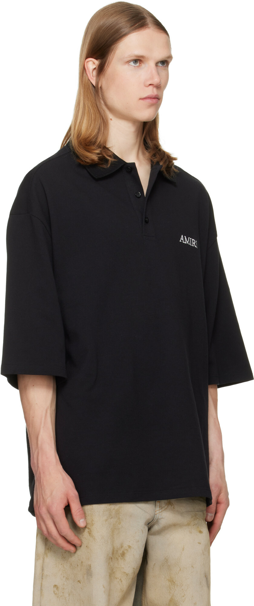 AMIRI Black 'AMIRI' Polo