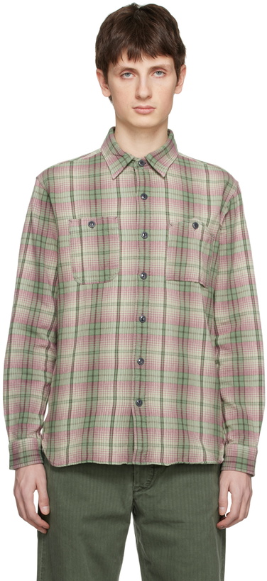 Photo: RRL Pink & Green Plaid Shirt