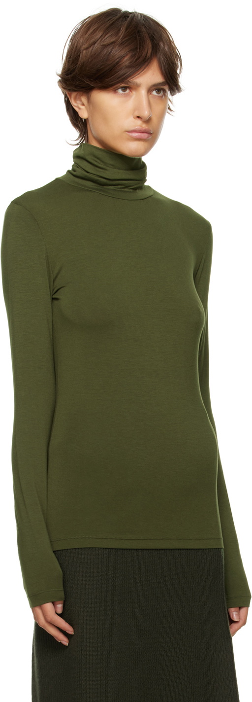 Max Mara Leisure Green Dede Turtleneck