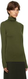 Max Mara Leisure Green Dede Turtleneck