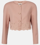 Chloé Cropped virgin wool gabardine jacket