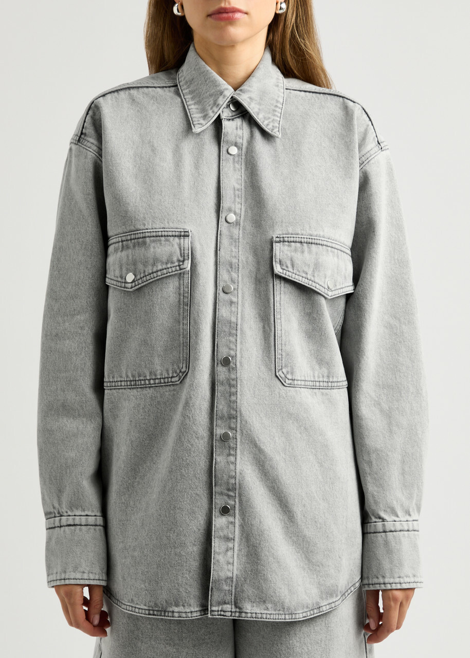 Petar Petrov Get Up Denim Shirt Grey Light