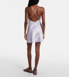 Pucci Iride satin jersey minidress