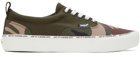 AAPE by A Bathing Ape Green Camo Lace-Up Sneakers