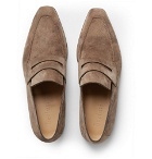 Berluti - Andy Suede Loafers - Men - Taupe