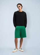 Palm Angels Back Curved Logo Track Shorts