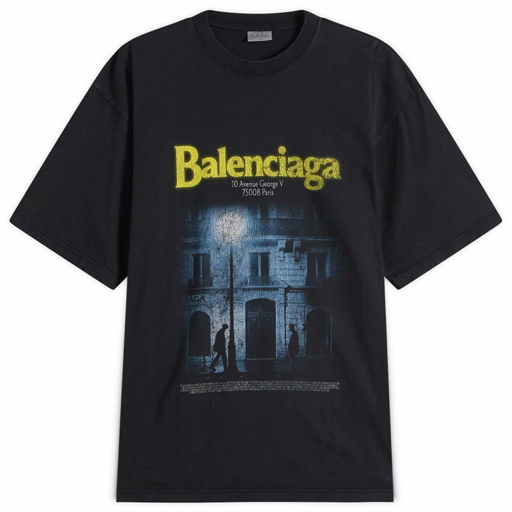 Photo: Balenciaga Men's Graphic Logo T-Shirt in Black