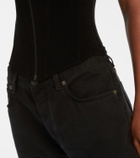 Balenciaga Cotton-blend velvet corset top