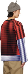 Charles Jeffrey LOVERBOY Red Patch Long Sleeve 2-In-1 T-shirt