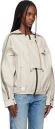 Stefan Cooke Beige Airshow Windbreaker Jacket