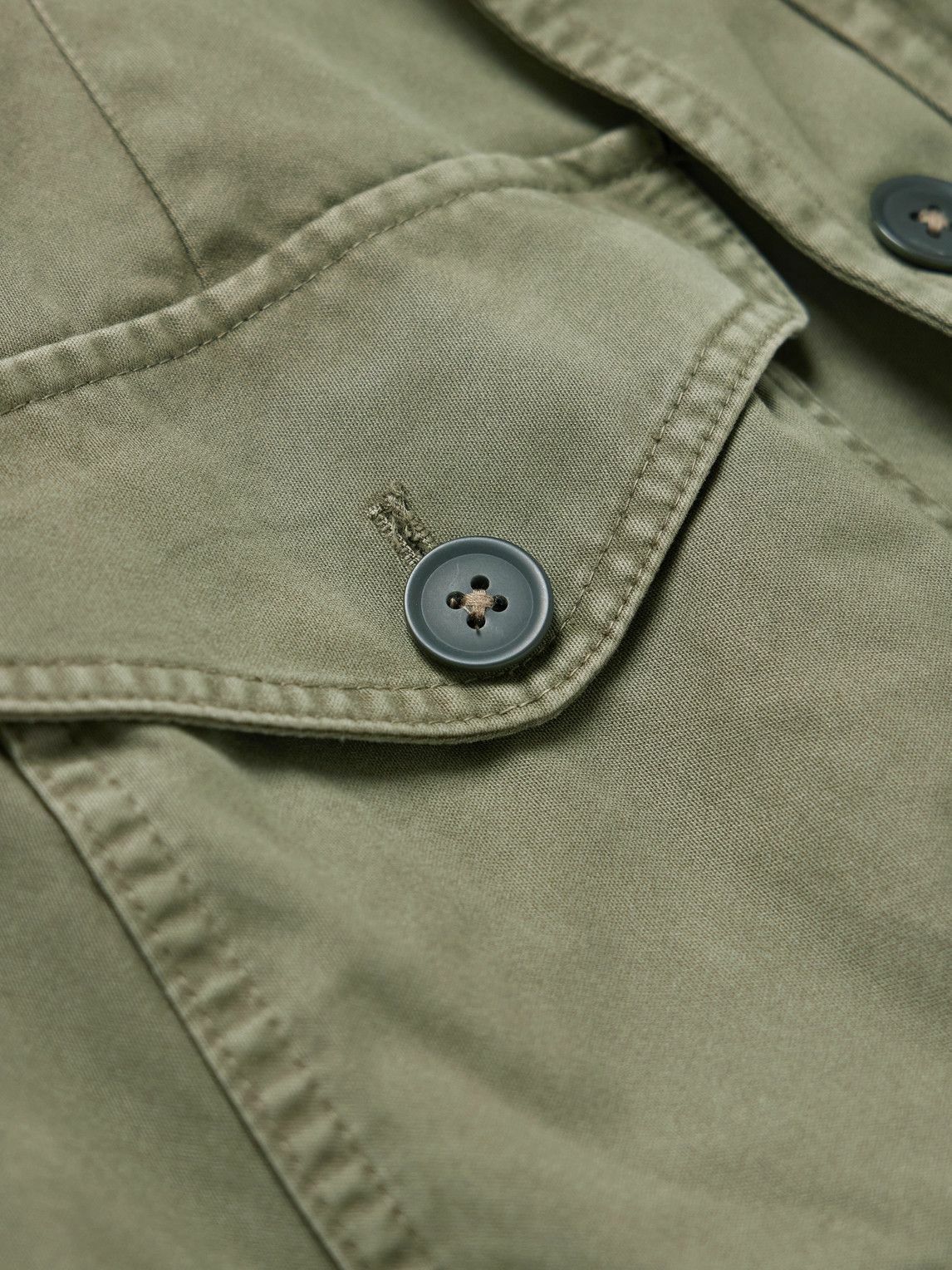 Belstaff - Logo-Appliquéd Cotton-Sateen Field Jacket - Green