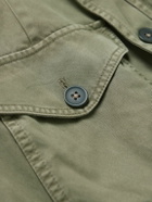 Belstaff - Logo-Appliquéd Cotton-Sateen Field Jacket - Green