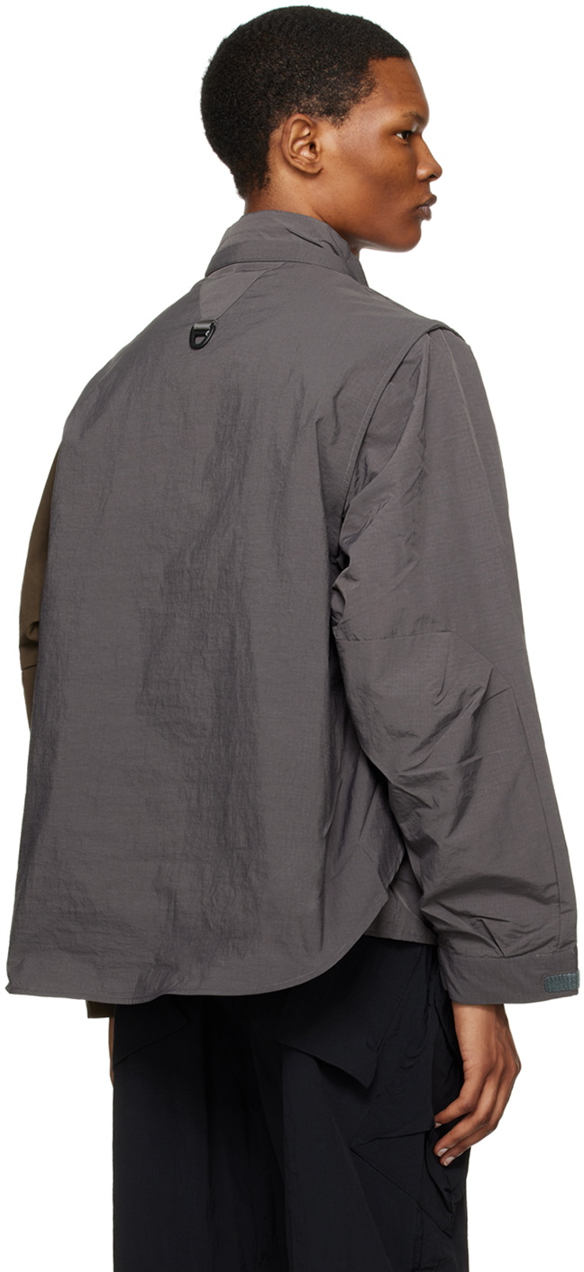CMF Outdoor Garment Gray Overlay Convertible Jacket