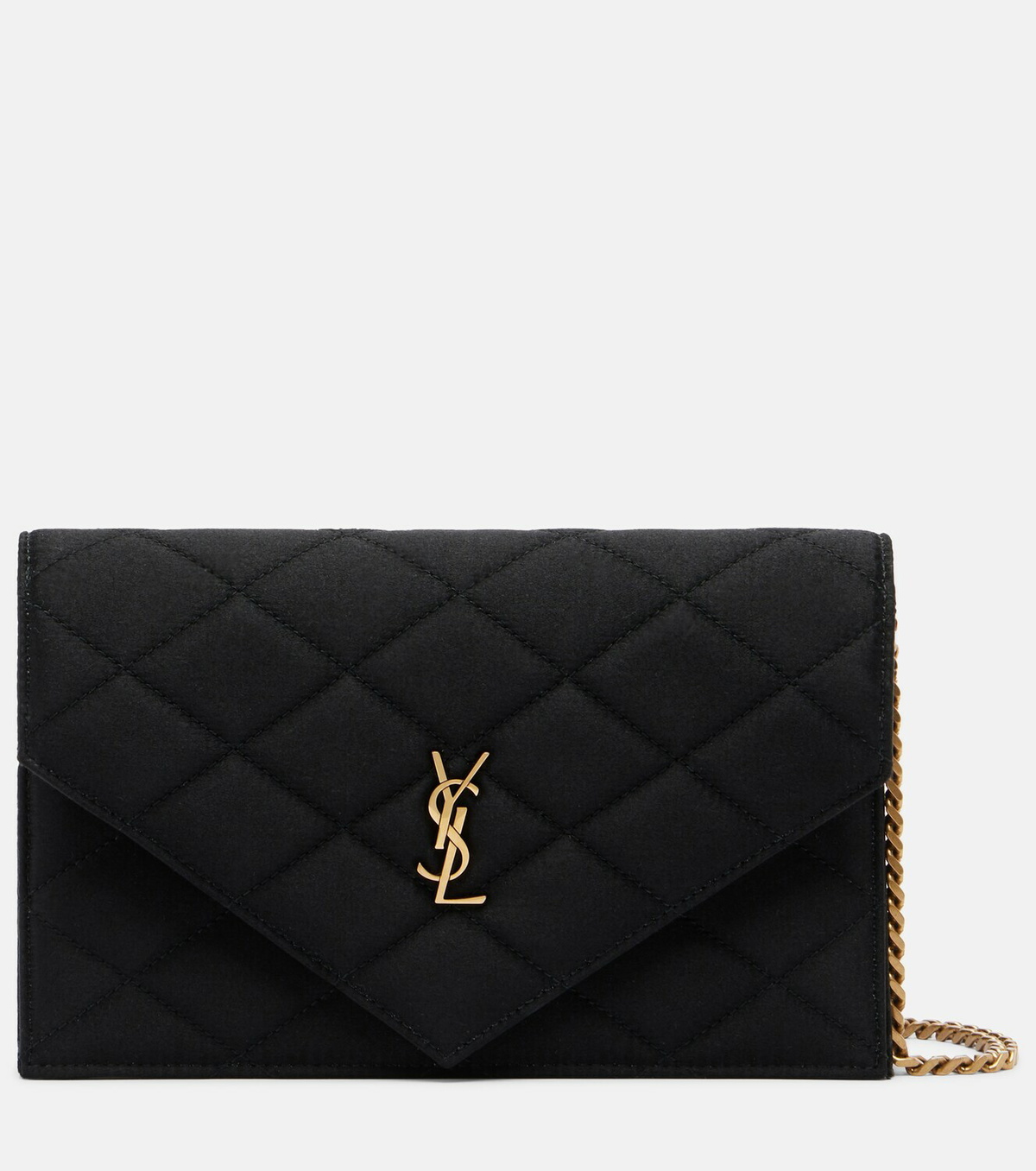 Saint Laurent Paris Mini quilted satin shoulder bag