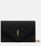 Saint Laurent Paris Mini quilted satin shoulder bag